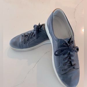 Ecco Navy Leather Sneakers